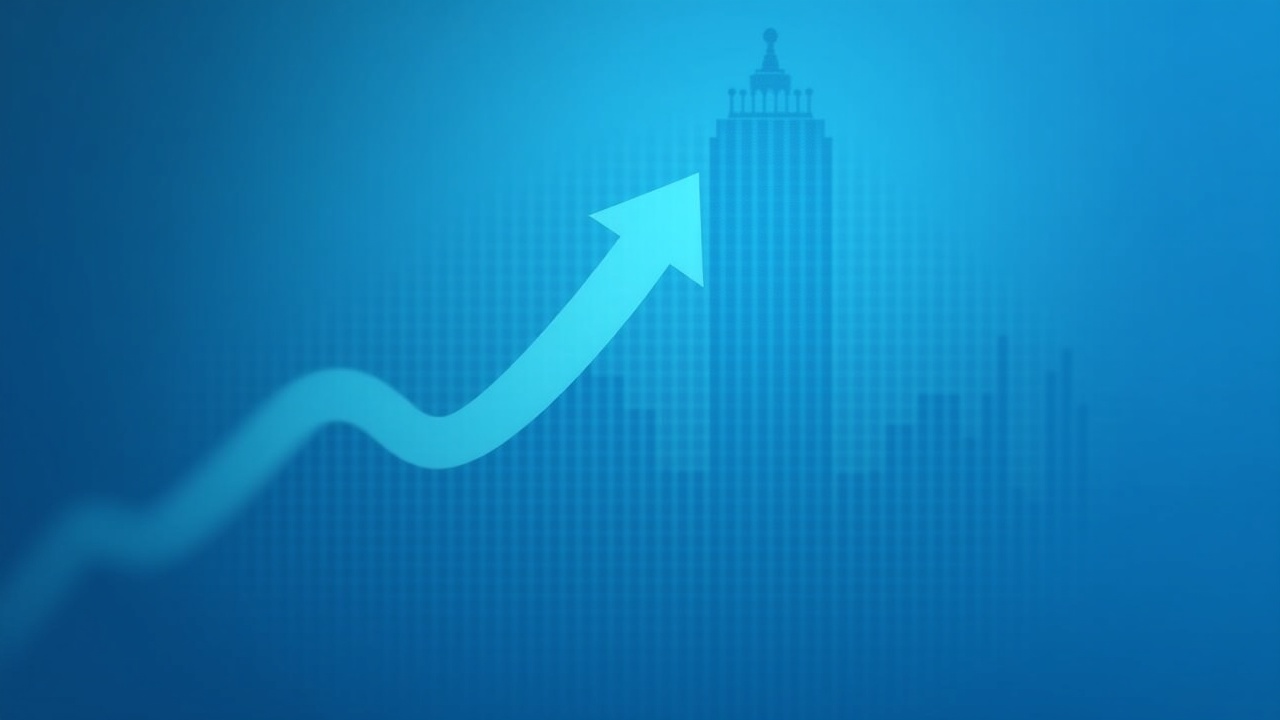 Solana logo over a rising price chart with a blue-toned institutional silhouette.