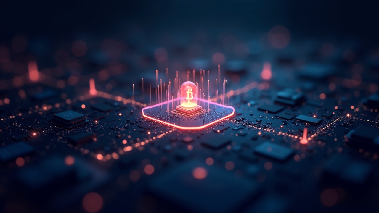 Photorealistic header of a Coinbase hub merging into a glowing Base network with rising token icons and on-chain activity.