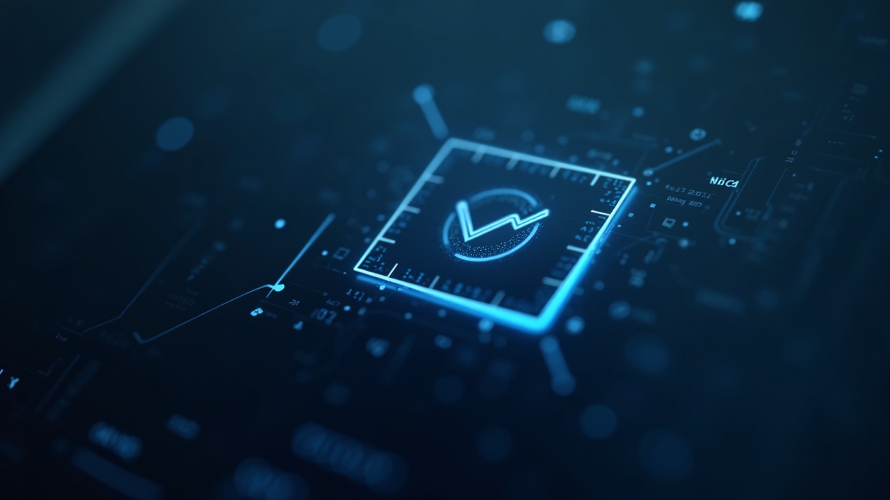 Close-up of a quantum-resilient wallet UI with a PQC signature icon, in a minimalist governance/DeFi backdrop.