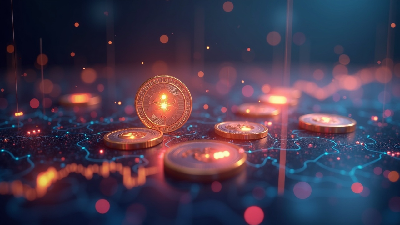 Photorealistic header of Aster, Hyperliquid and Hedera tokens converging into a glowing liquidity pool with ETF flow lines.