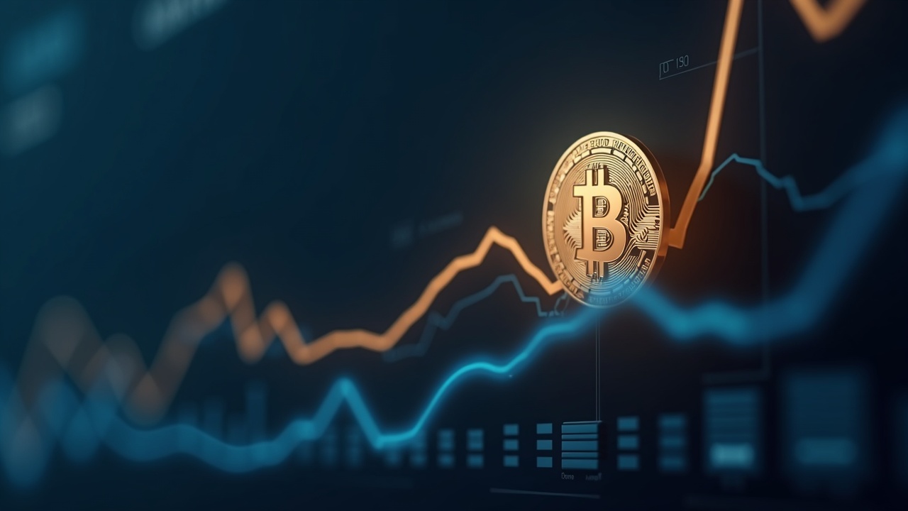 Photorealistic Bitcoin symbol flowing into a modern treasury dashboard, hinting at long-term on-chain BTC accumulation