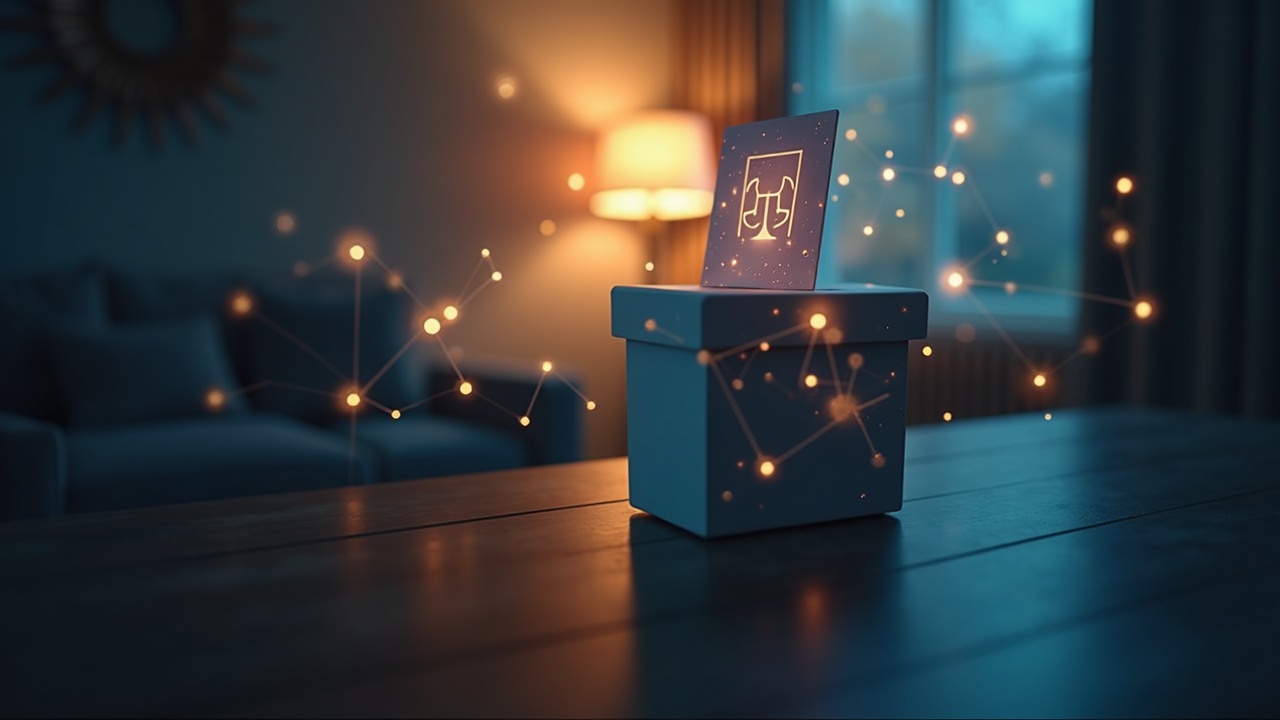 Close-up of a ballot box fused with blockchain nodes and an Illinois silhouette, lighting signals crypto influence.