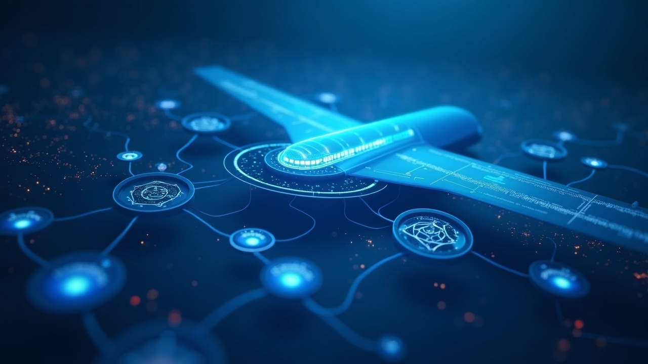 Photoreal visualization of a control plane linking traditional ledgers to tokenized collateral with glowing token flows.