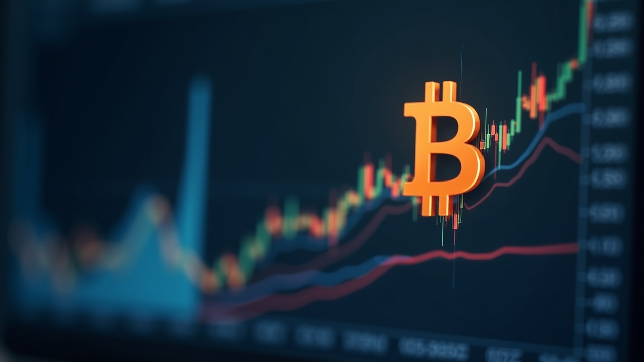 Editorial dashboard shows STRC funds converted to Bitcoin, BTC rising over stock charts, MicroStrategy nod.
