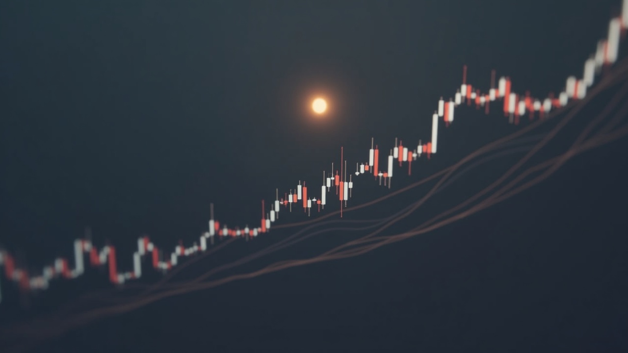 Solana logo over a minimal price chart illustrating SOL testing the $80 support with neutral tones and editorial lighting.