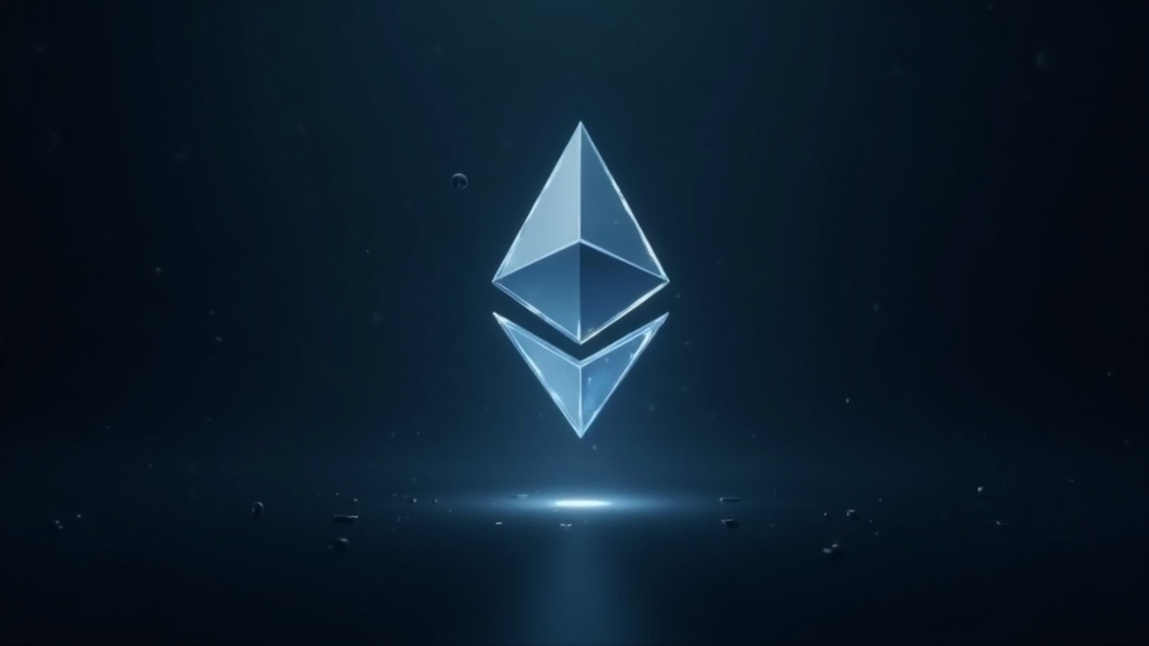 Translucent shield over the Ethereum logo with faint Groth16 proof lines and a soft network glow, symbolizing on-chain privacy.