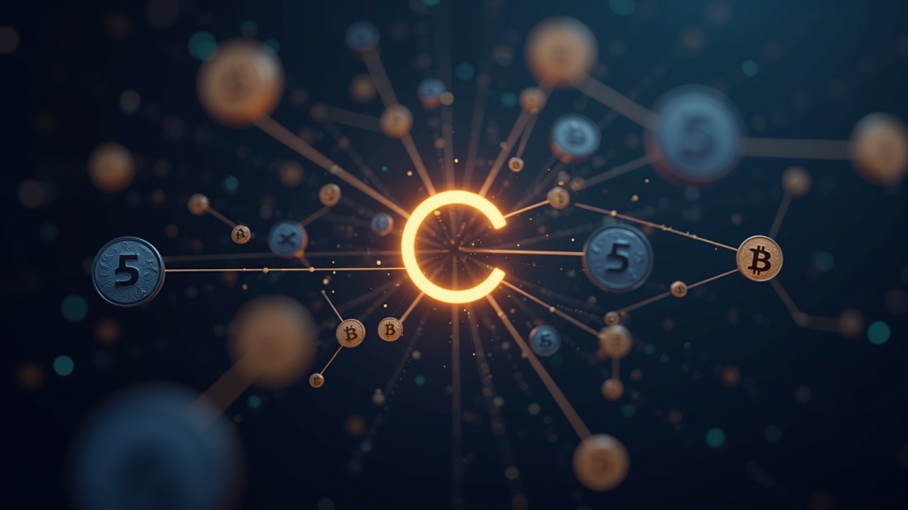 Photorealistic header with centered Chainlink logo and BTC, rsETH, and stablecoins converging into CCIP channels.