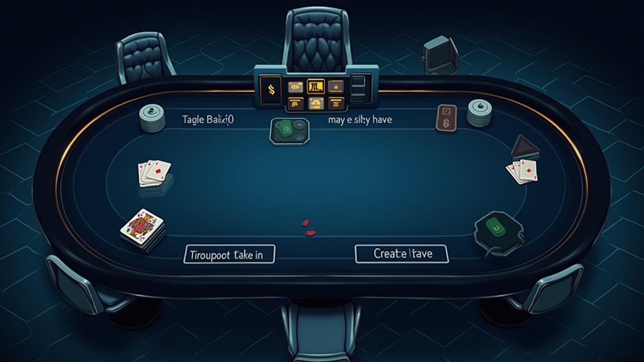 Live on-chain poker table created via shareable link, with USDC in a smart contract on Base network.