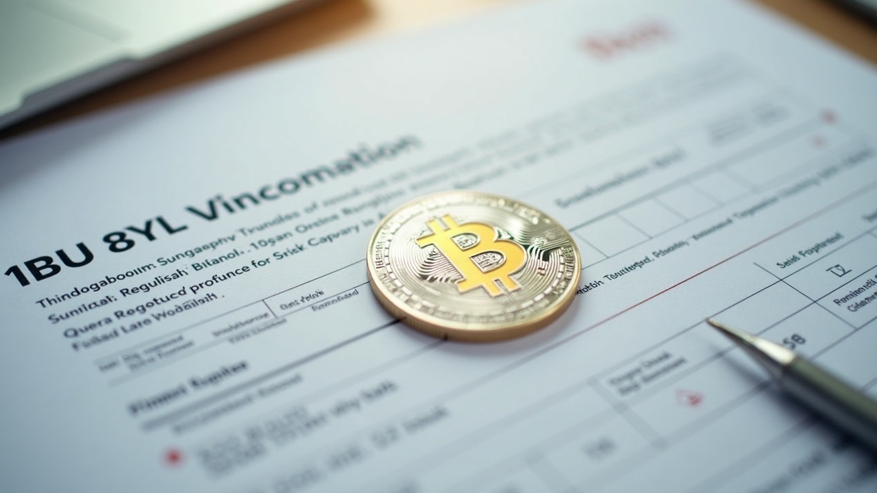 Tesla SEC Form 10-K page with Bitcoin symbol overlay, highlighting corporate bitcoin disclosure.