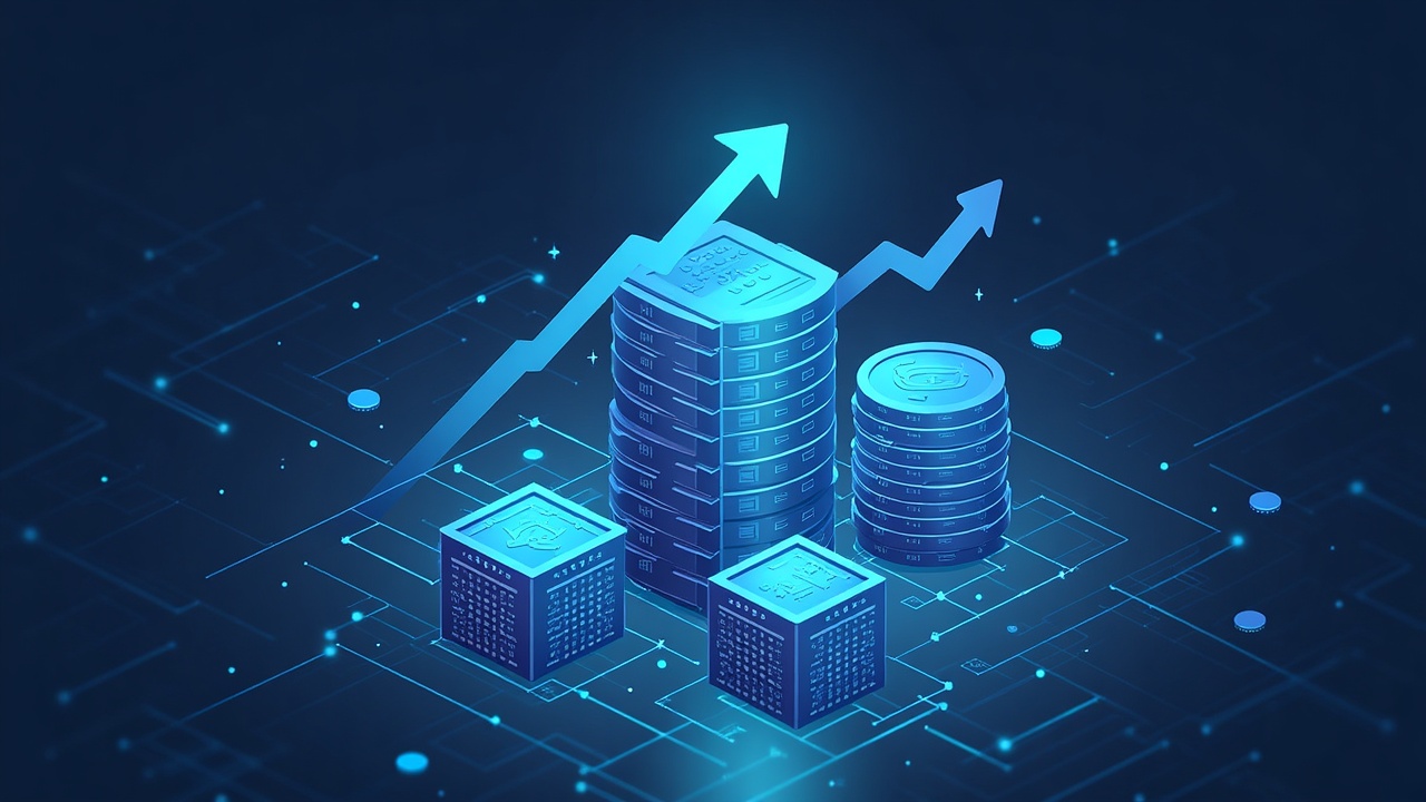 Illustration showing Aerodrome liquidity boost with stacked vaults and upward arrows, representing DeFi LP flow.