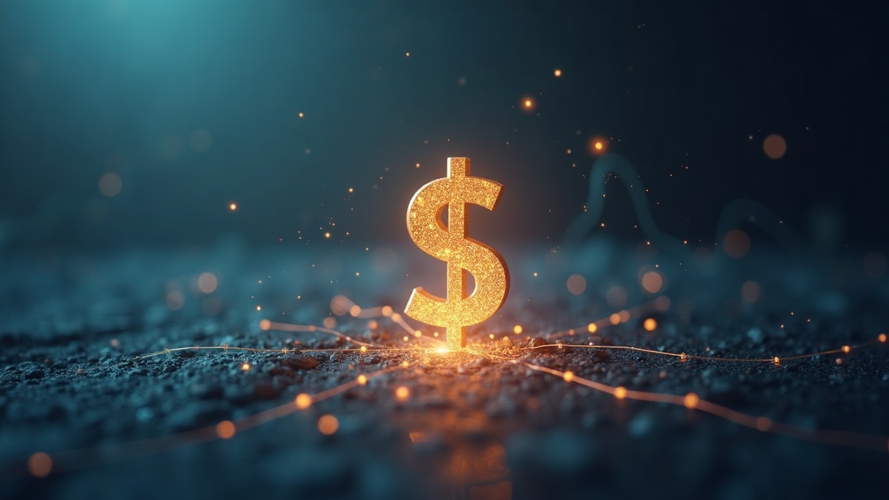 Photorealistic header: glowing blockchain around a rising dollar, signaling crypto resilience under Fed tightening.