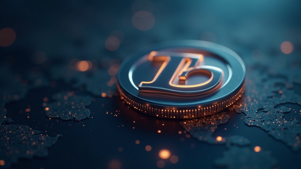 Close-up of a glossy bStock token above a world map, symbolizing 24/7 tokenized equity trading and centralized custody.