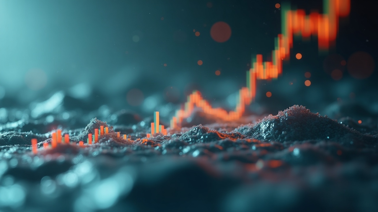 Close-up of idle liquidity drifting outside a price range in a DeFi DEX, signaling capital inefficiency.