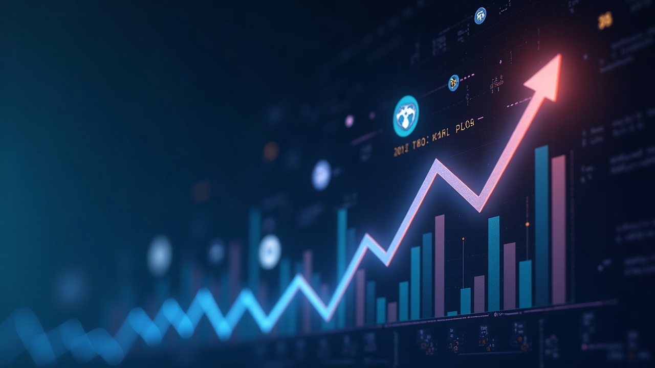 Photorealistic header with rising prediction market chart, Kalshi logo, sports icons, soft lighting, blockchain backdrop.