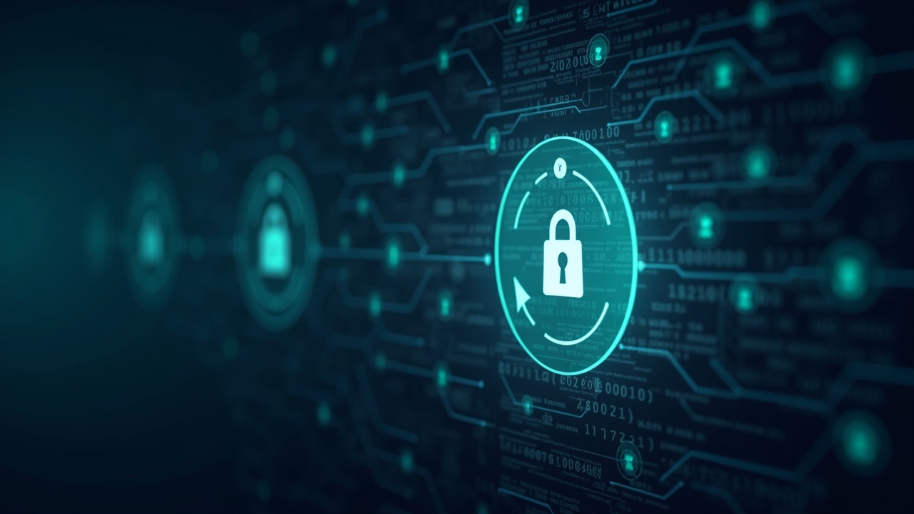 Photoreal header: paused blockchain, highlighted contract key, hacker silhouette minting tokens with warning glow.