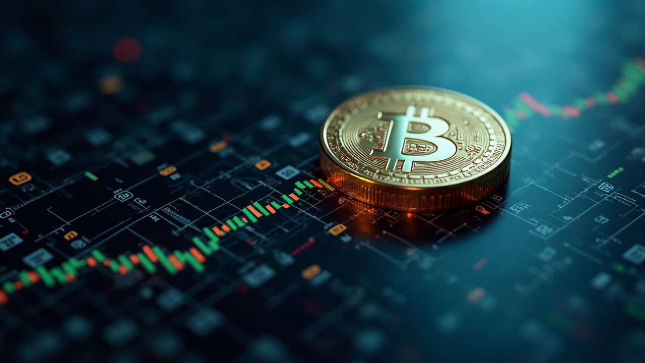 Ultra-realistic tokenized stock on Base with Chainlink price feeds in a clean, minimal setting.