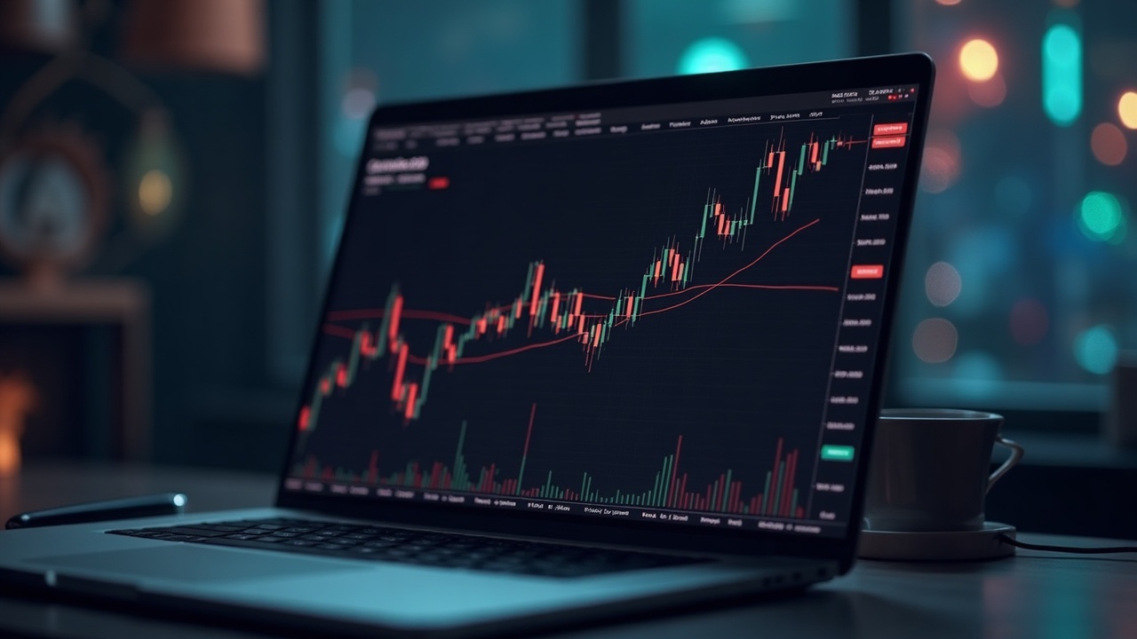 Photorealistic header showing GIGADEVUSDT on a trading terminal with 20x leverage and multiasset margin branding.