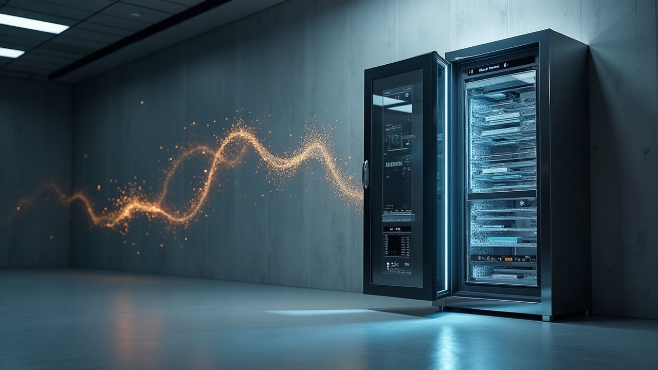 Photorealistic vault morphs into a liquidity pool diagram, showing dual yield from lending and DEX integration on Solana