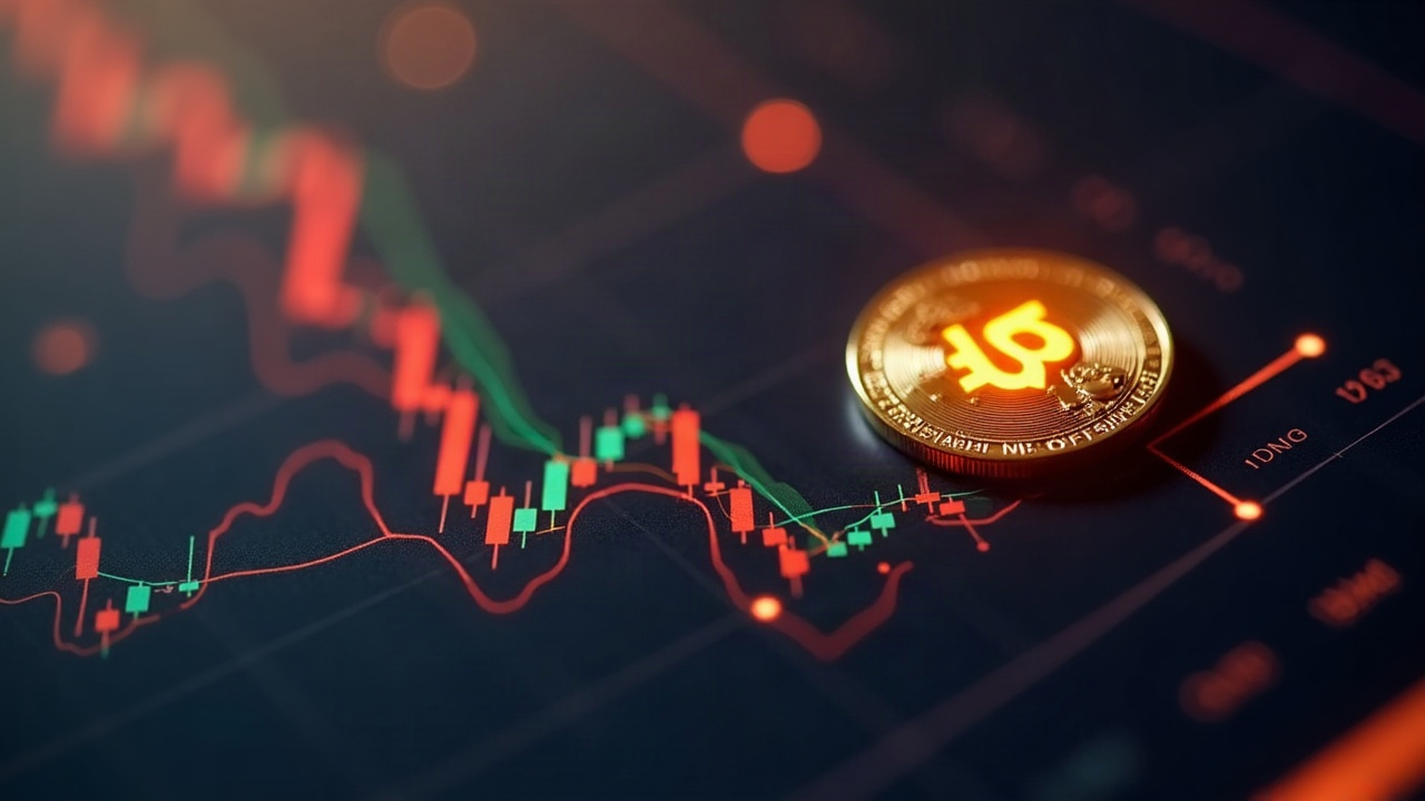 Photorealistic close-up of a glowing bStock token on a trading interface with Binance logo and ADGM emblem in a muted background.