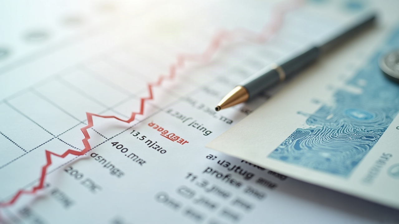 Photoreal header: tokenized stock certificates morph into a blockchain ledger with a rising chart and an A rating badge.