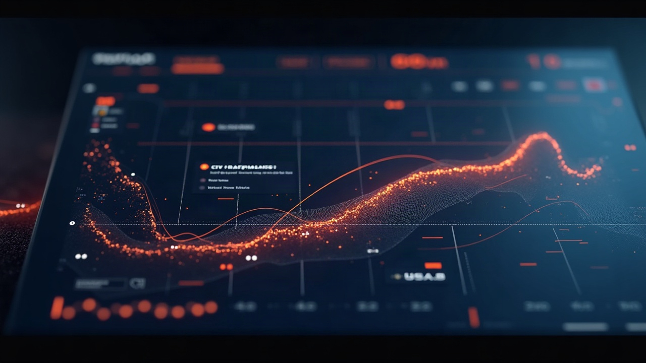 Fotorrealistic crypto dashboard shows a Curve-style liquidity map with glowing lines pointing to CRV incentives.