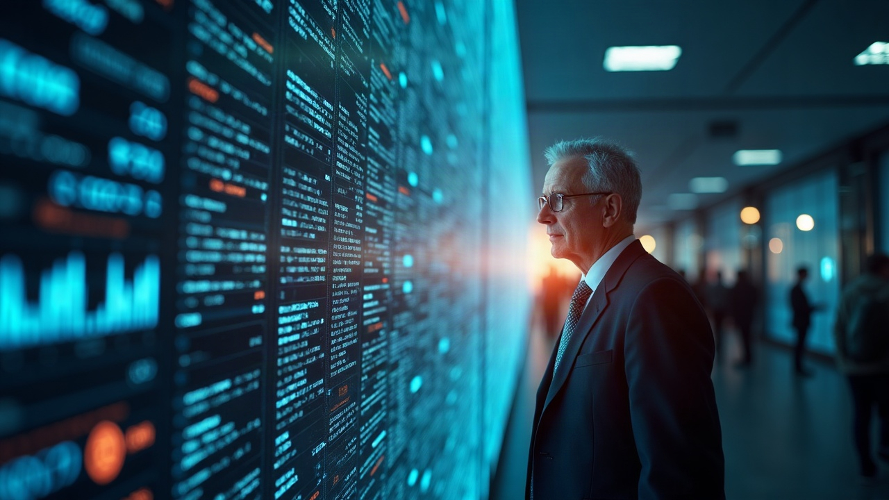 Photorealistic header: Wall Street partner moving toward on-chain data grid, signaling shift to decentralized markets.