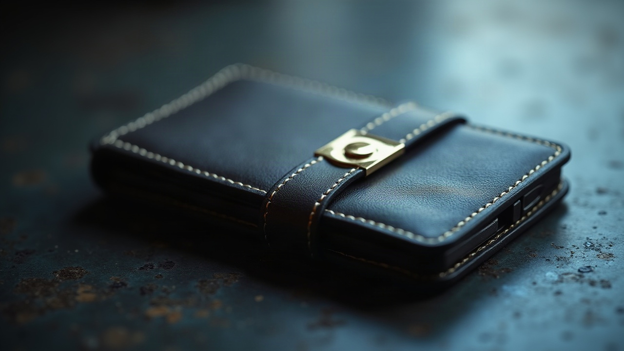 Photorealistic close-up of a hardware wallet under soft neutral lighting, signaling phishing risk from a compromised email provider.
