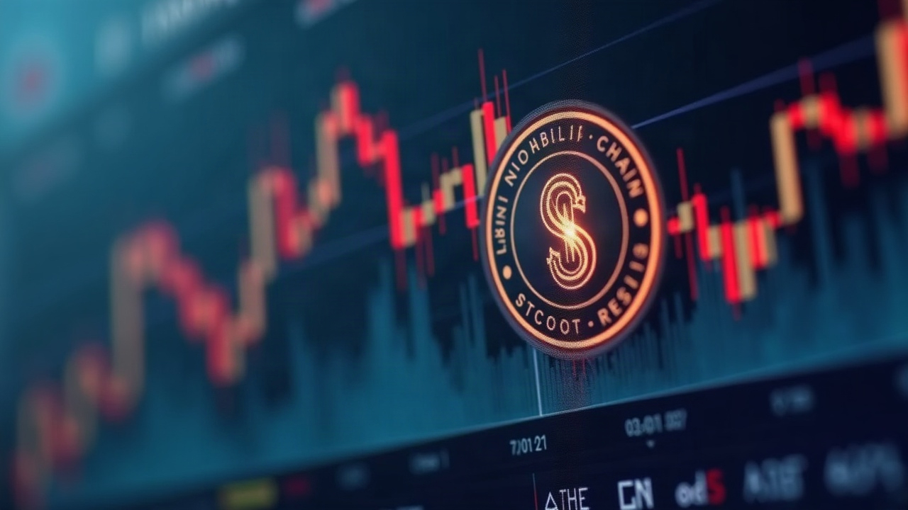 Photorealistic close-up of a crypto trading screen with a rising chart, UNI burn badge, and Robinhood Chain motif.