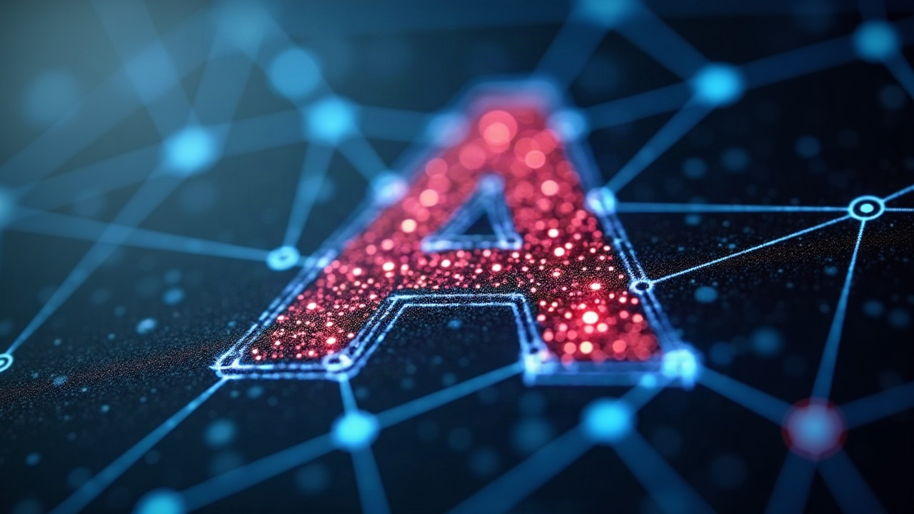 Photoreal close-up of Avalanche logo formed by interconnected nodes, with investors in the background and L1 funding.