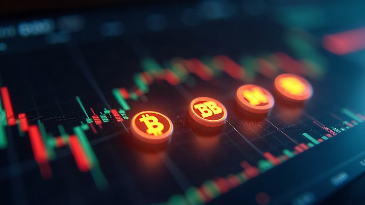 Four glowing bStock symbols BBB, MDBB, PENGB, UVXYB on a sleek Binance trading UI.