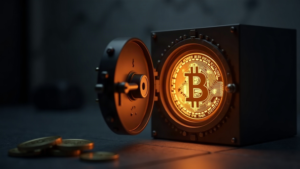 Photoreal header with a glowing Bitcoin coin beside a private wallet silhouette, signaling smart-money accumulation and self-custody.