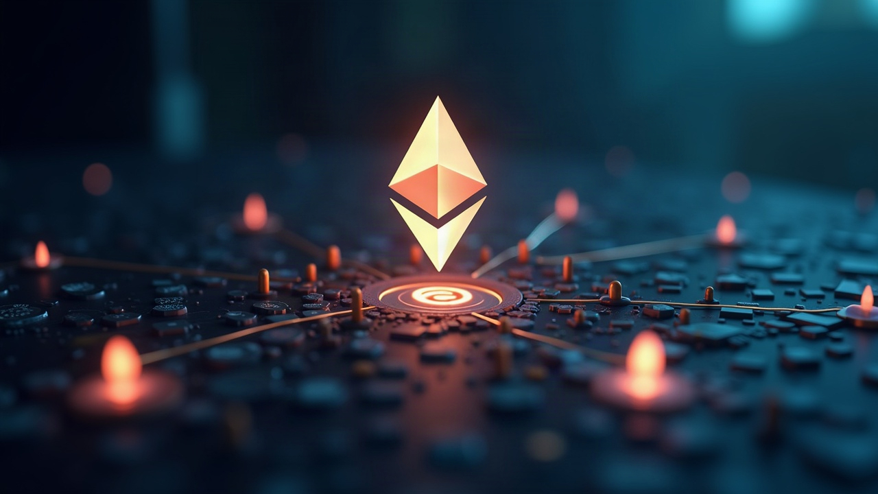 Photo-realistic header showing a glowing Ethereum logo connected to minimal server icons with a Hoodi/Glamsterdam badge.