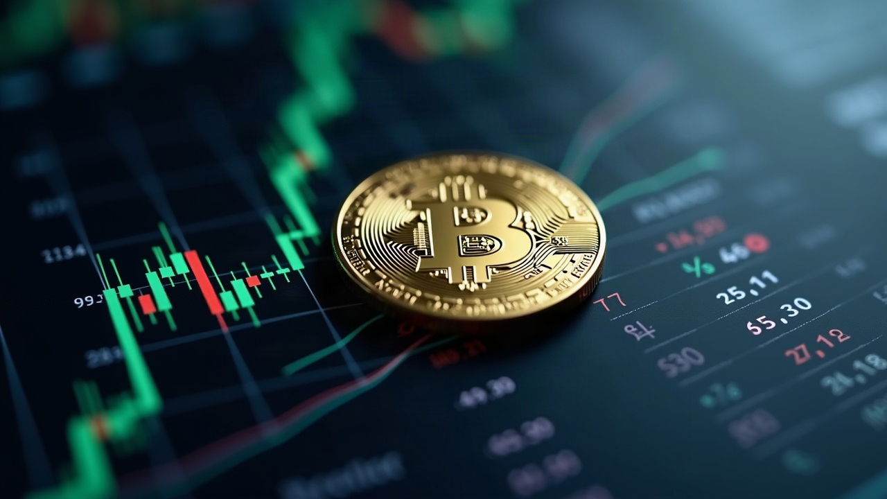 Photorealistic close-up of a Kaspa coin on a digital margin ledger with charts and subtle Kraken branding.
