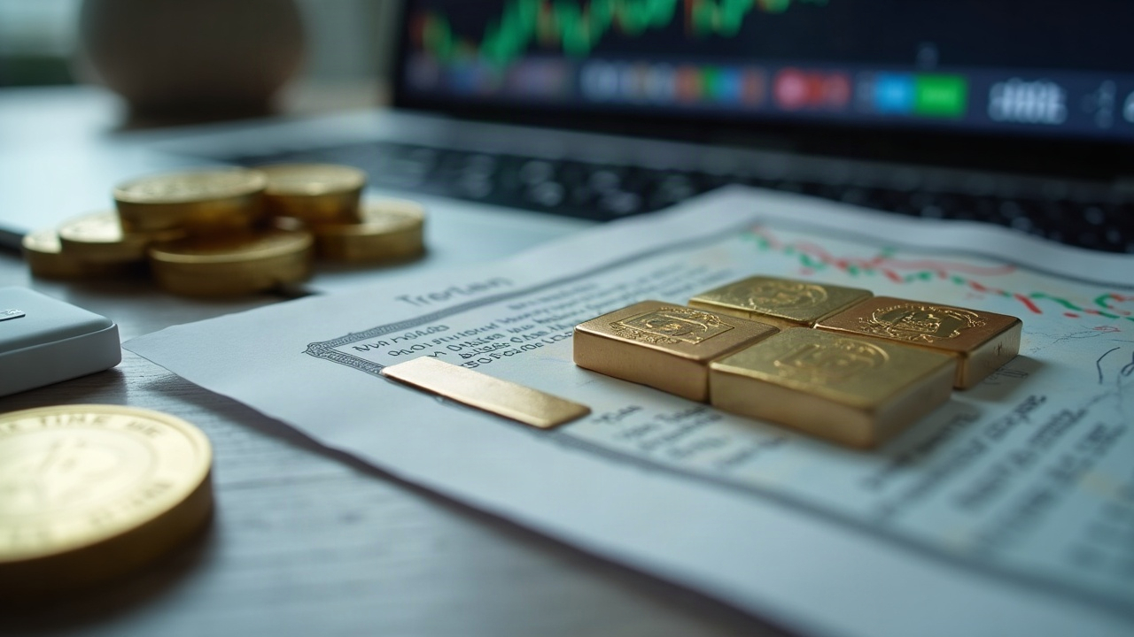 Stock certificate morphing into blockchain blocks on a trading desk, depicting 24/7 on-chain tokenized securities.